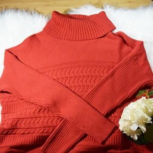 Liz Claiborne Red Turtleneck Sweater